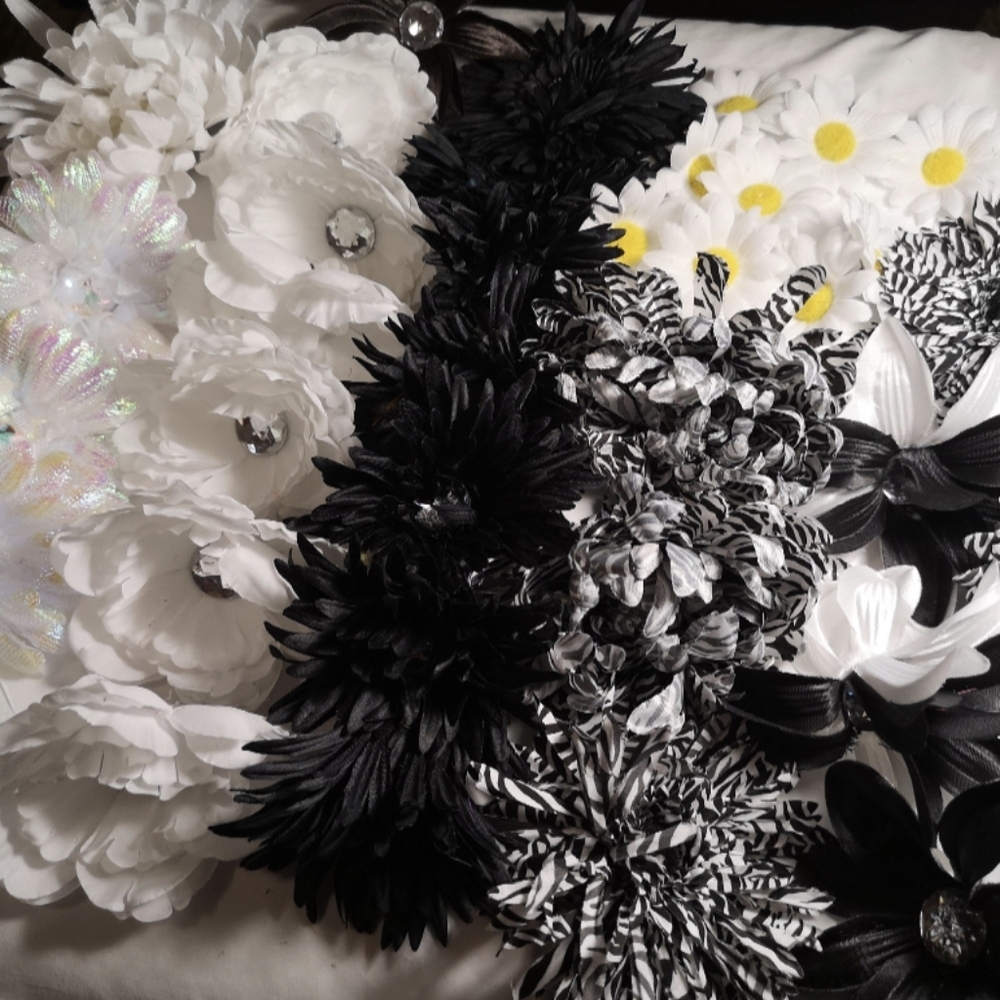 Craft Flowers Wreath Making Supplies, Silk Flowers Artificial Fabric Flowers